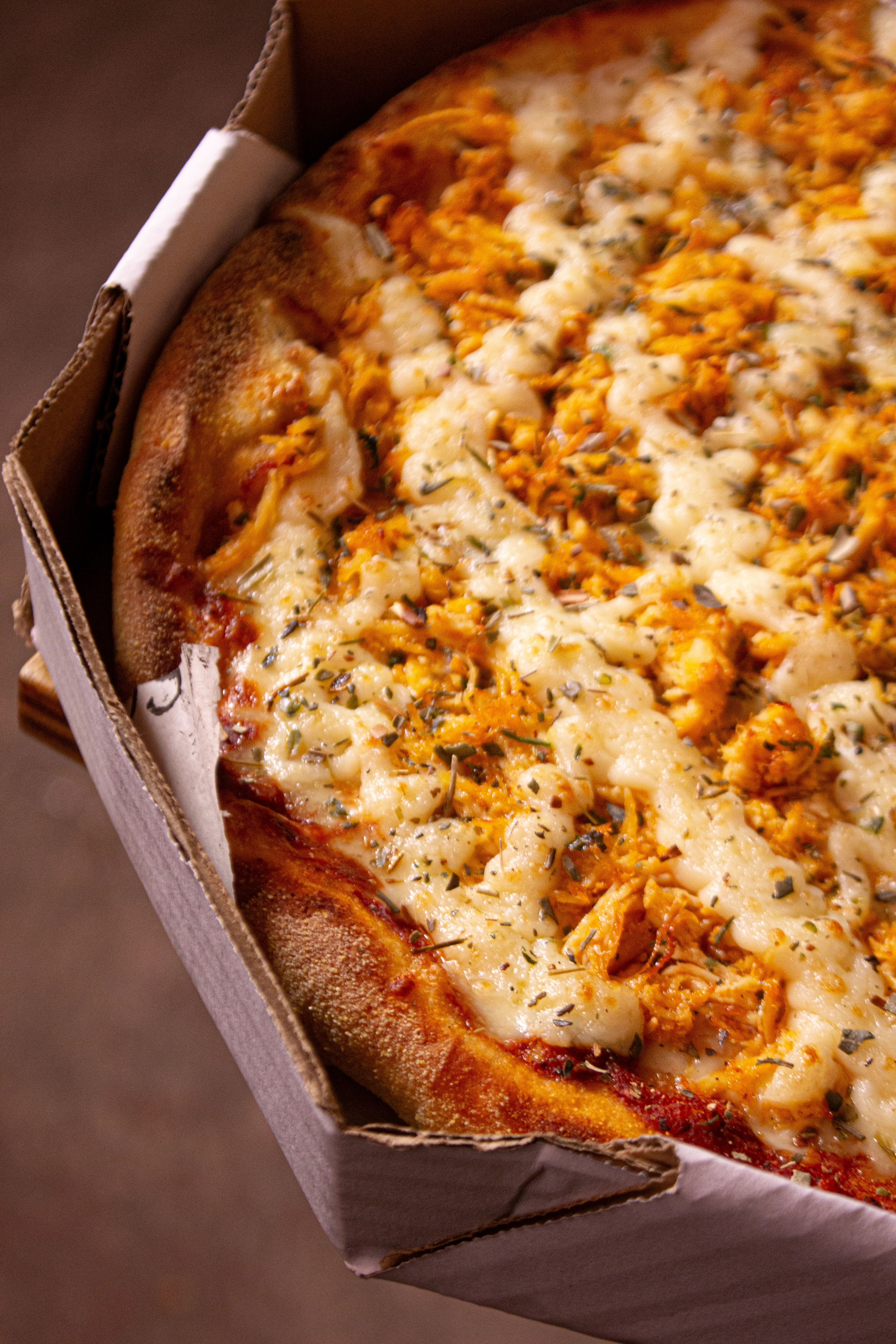 Pizza de frango com catupiry da Casa Piatto